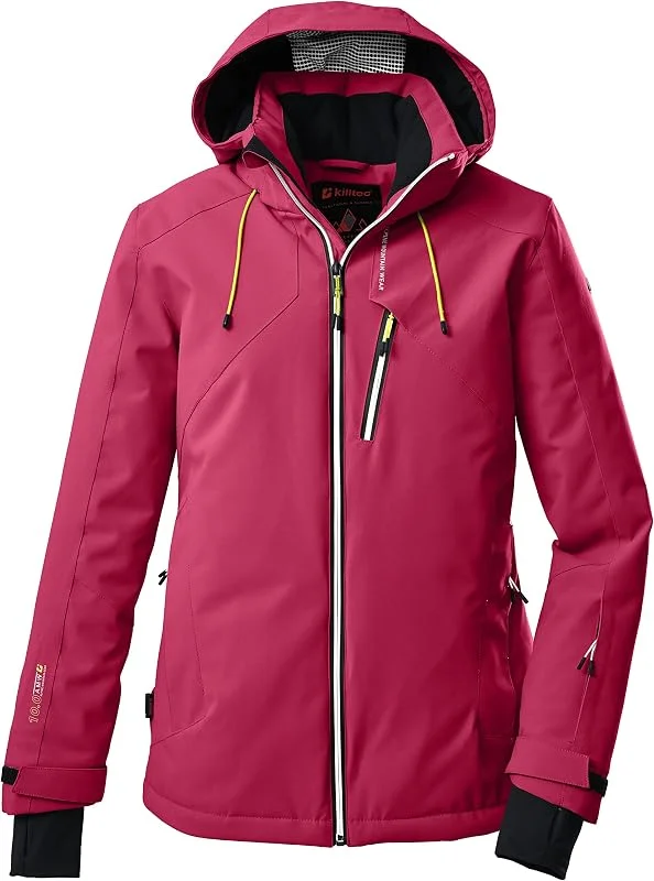 Killtec Ksw 10 Wmn Ski Jckt Veste de ski, veste fonctionnelle avec capuche zippée amovible et jupe pare-neige Femme — Vetements ski