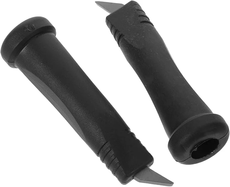 Healvian Embouts pour Bâtons de Randonnée en Carbure de Tungstène, 2 Pièces Noirs, Protège-bâtons Antidérapants, Remplacement pour Bâtons de Marche, Usage Randonnée, Ski et Escalade — Equipement ski