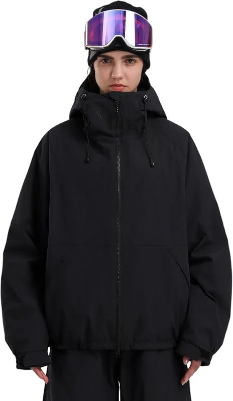 GSOU SNOW Femme Veste de Snowboard Coupe Ample Imperméable Blouson de Ski — Vetements ski