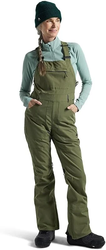 Burton - Salopette De Ski, Snow Avalon Stretch Bib Forest Moss Femme - Femme - Vert — Vetements ski