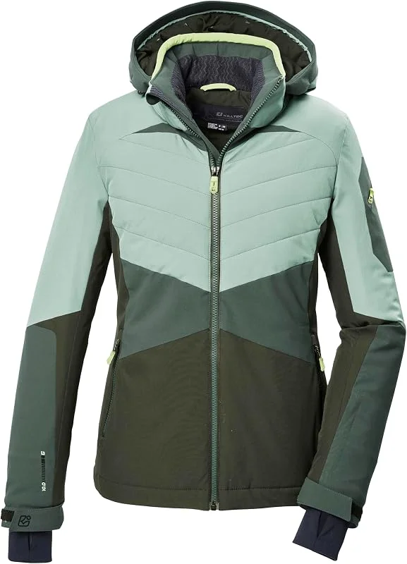 Killtec Ksw 34 Wmn Ski Jckt Veste de ski, veste fonctionnelle avec capuche amovible et jupe pare-neige Femme (lot de 1) — Vetements ski