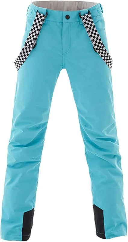 ALSOGO Pantalon de ski pour femme - Imperméable - Professionnel - Coupe-vent - Pantalon de pluie chaud - Pantalon de randonnée - Snowboard - Pantalon softshell avec bretelles amovibles - Combinaison — Vetements ski