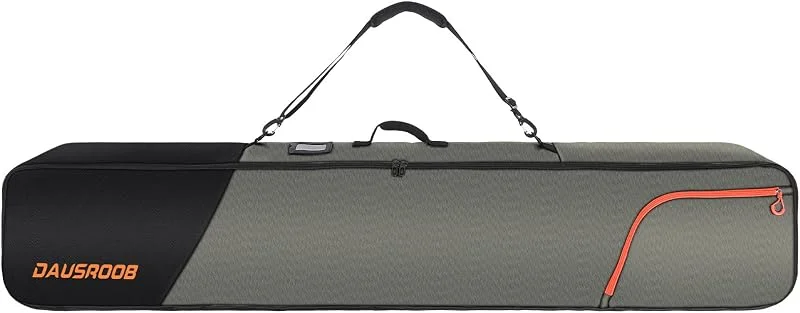 Sac de planche à neige 1680D renforcé rembourré double rembourrage sac de snowboard de qualité supérieure sac de voyage imperméable pour ski, cire, bottes, cadeau d'hiver — Equipement ski