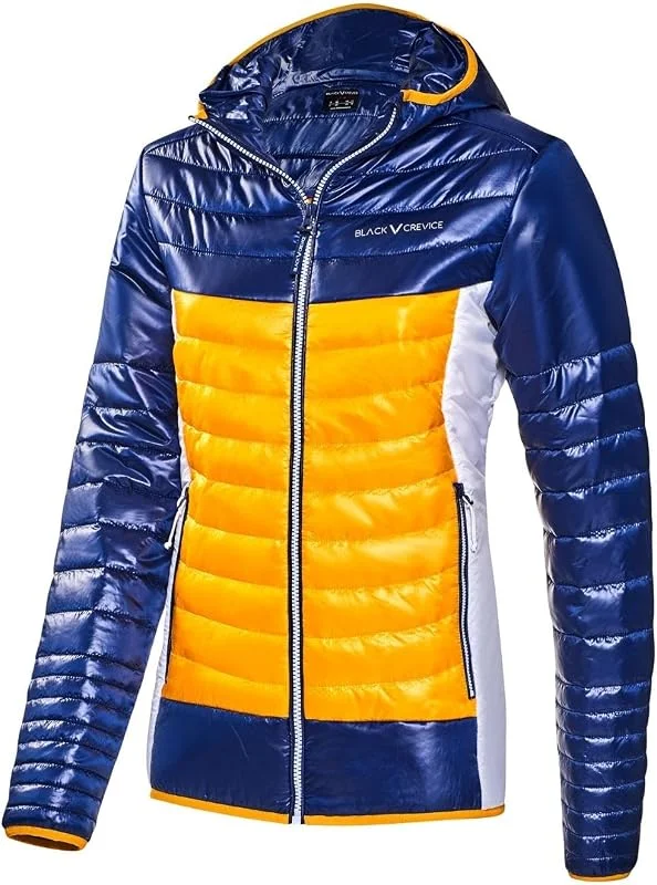 Black Crevice Giacca Isolante Da Donna Veste de Costume Femme — Vetements ski