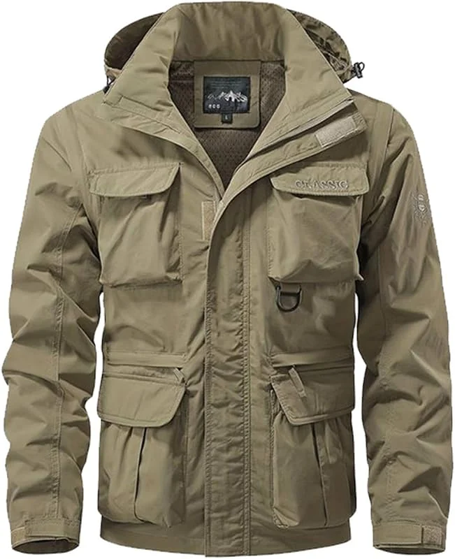 Ski Veste Polaire Homme Zippé Outdoor Montagne Manteau Blouson Randonnée Tactique Militaire Épais Matelassée Snowboard Fonctionnel — Vetements ski