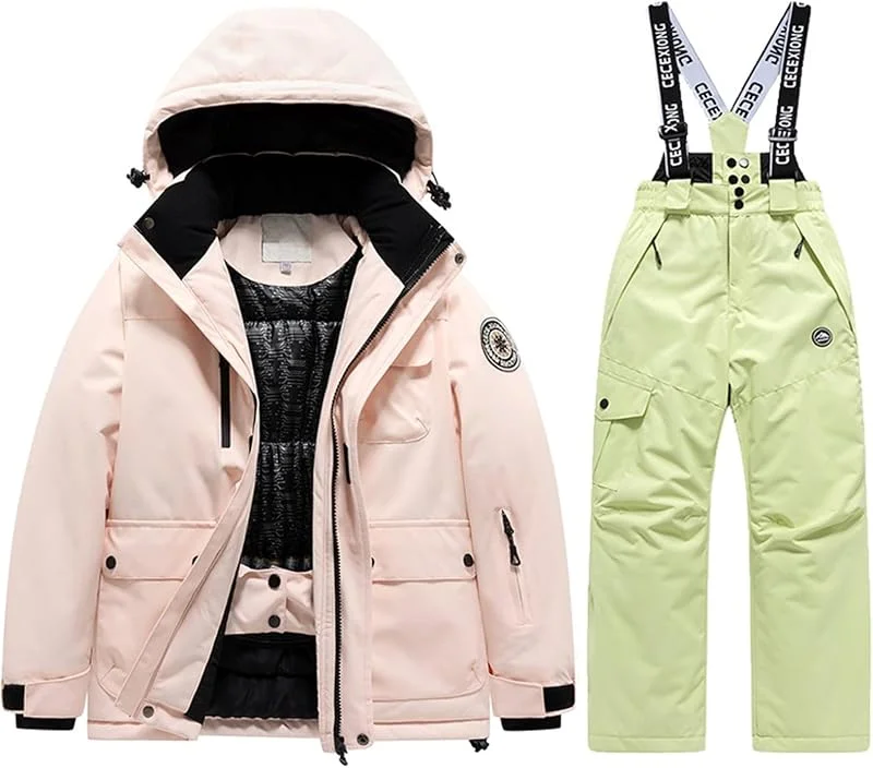Combinaison de ski d'hiver chaude pour temps froid et activités de plein air — Vetements ski