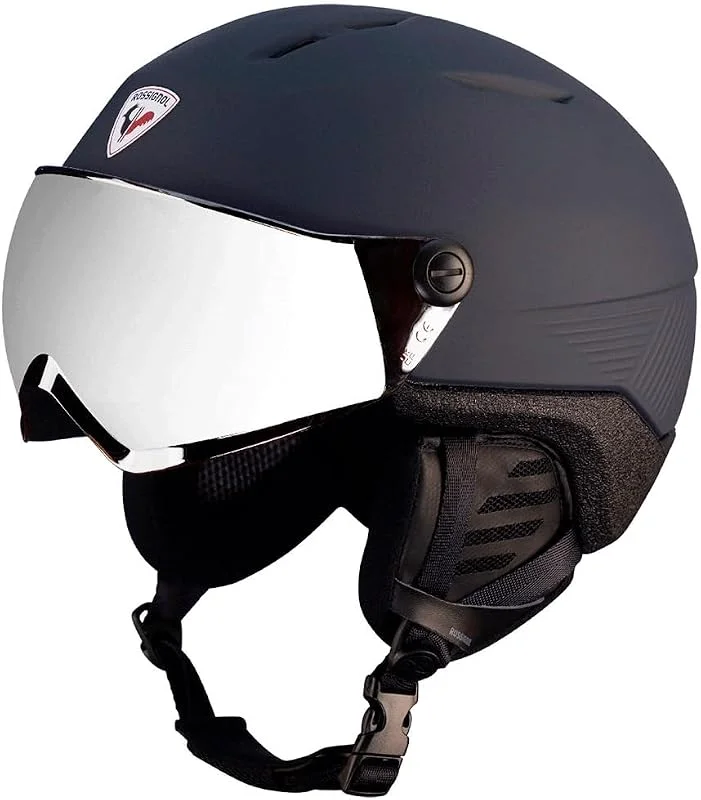 Rossignol - Casque De Ski, Snow Fit Visor Impacts Strato Homme - Homme - Bleu — Equipement ski
