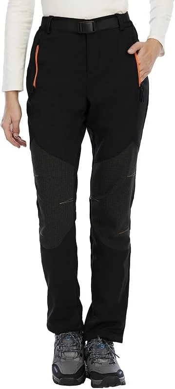 BenBoy Femme Pantalon Ski Imperméable Outdoor Pantalon Trekking Randonnée Softshell Thermique Étanche Coupe-Vent Hiver Pantalon de Montagne Escalade — Vetements ski