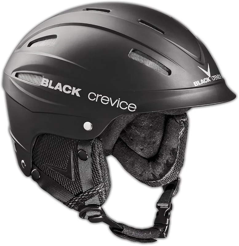 BLACK CREVICE Casque de Ski Ischgl I Casque Ski Antichoc au Design Sportif en différentes Couleurs I Casque de Ski Hommes & Femmes I Casque de Snowboard I Casque de Ski Respirant I Taille réglable — Equipement ski