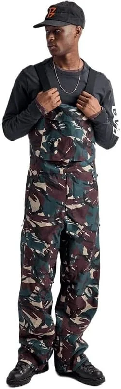 Burton - Salopette De Ski, snow Reserve 2l Stretch Seersucker Camo Homme - Homme - Vert — Vetements ski