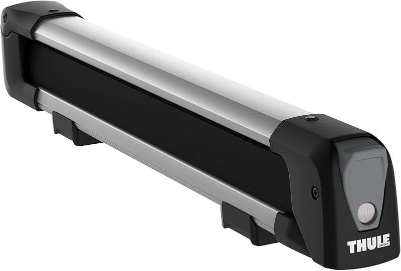 Thule SnowPack M, Porte-Skis élégant et aérodynamique, conçu pour Tout Type de Skis et de Snowboards 732400 Aluminium — Equipement ski