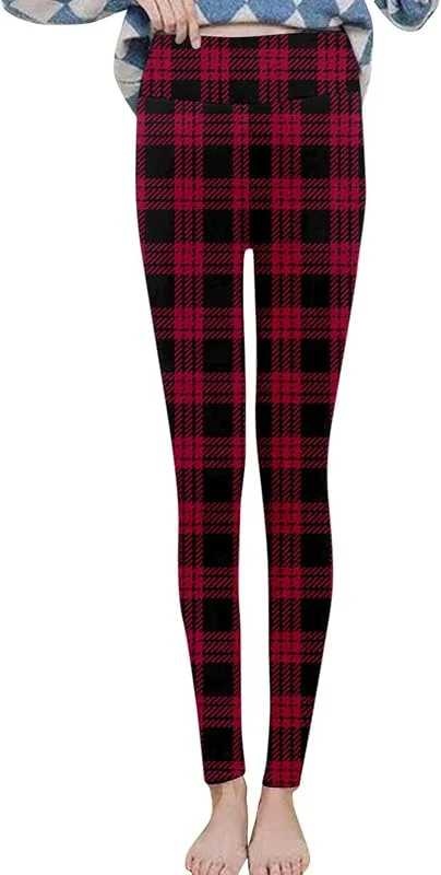 Compatible avec les vêtements de moto d'été hommes femmes d'hiver pour garder au chaud style imprimé à carreaux et pantalons longs décontractés slim fit épais leggings extensibles taille haute — Cuisine & Maison
