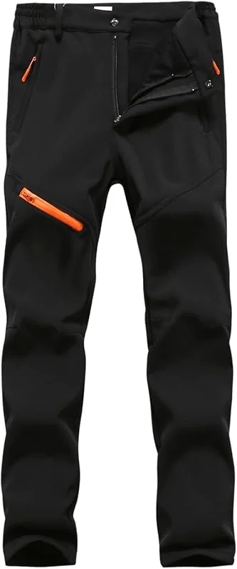 Pantalon de randonnée softshell pour homme - Imperméable - Coupe-vent - Pantalon d'extérieur chaud - Doublure chaude - Pantalon de ski - Pantalon de travail - Pantalon de snowboard - Pantalon d'hiver — Vetements ski