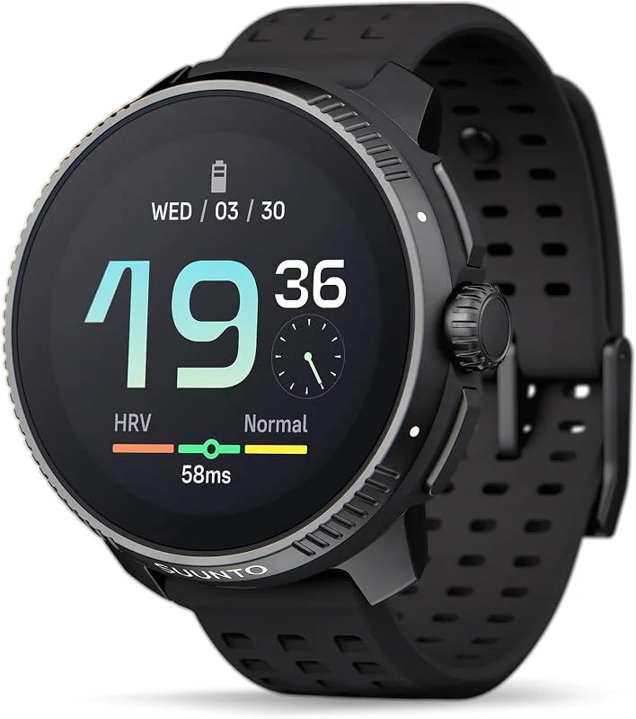 SUUNTO Race Montre de Sport Homme Femme, Tracker d'Activités GPS Running, Bi-Band GNSS, Carte Hors Ligne, Écran Tactile AMOLED, Smartwatch Cardiofréquencemètre Podomètre Altimètre, Autonomie 26 Jours — Equipement ski