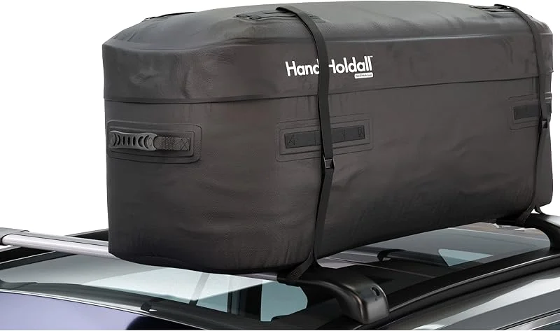 HandiWorld HandiHoldall 175 litres Waterproof Soft Roof Box - Sac de Toit Pliable avec Base Solide - Noir — Equipement ski