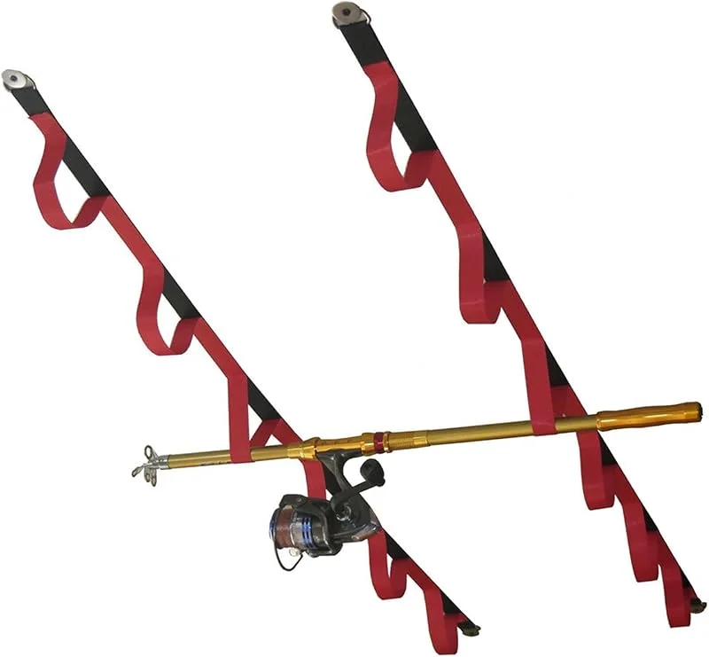 Support de Canne à Pêche Sweetbing Soft Sweetbing Rubrique de pêche à pêche à la pêche Fit tiges de pêche Randonnée Polonaisons de ski Bâtons de hockey et Cue Repose-Canne à Pêche — Equipement ski