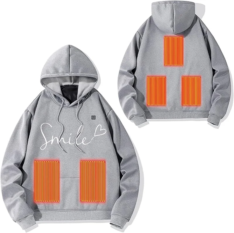 Gilet Chauffé Veste Chauffante USB Tres Chaud Femme Manteau Hiver Doudoune Homme Réglable Interface 3 Températures Réglables Pour Camping Le Ski En Plein Air — Vetements ski