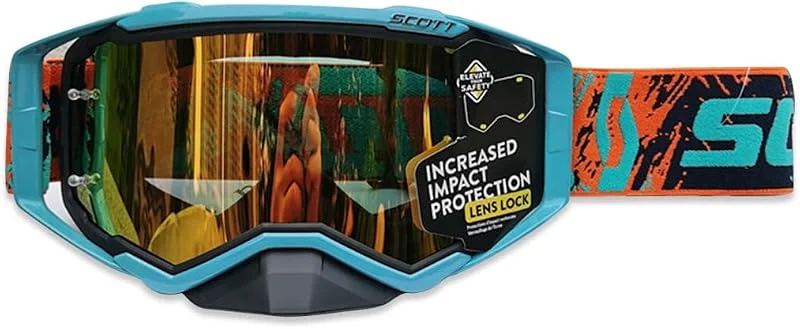 Lunette Moto Cross, Masque Moto avec Protection Nasale et Doublure en Éponge à Trois Couches, Lunettes de Moto Anti-buée avec Protection UV pour Cyclisme, Ski, Escalade — Equipement ski
