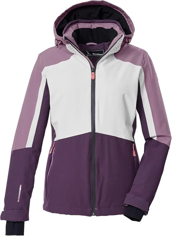 Killtec Ksw 28 Wmn Ski Jckt Veste de ski, veste fonctionnelle avec capuche amovible et jupe pare-neige Femme — Vetements ski