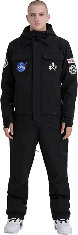 GSOU SNOW Combinaison De Ski Une Pièce Homme Tenue De Neige — Vetements ski