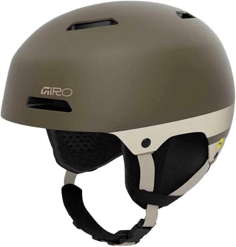 Giro Ledge FS MIPS Casque de Ski et de Snowboard S, Coque Rigide en ABS avec EPS, Protection MIPS, système in Form Fit System, Ventilation, Casque de Freestyle Matte Bark (Bicolore) — Equipement ski