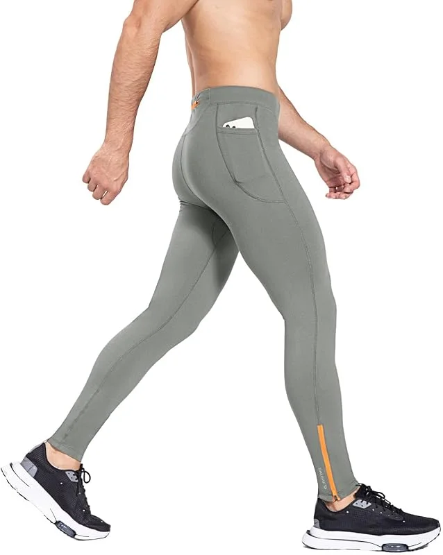 baleaf Legging de Course Thermique imperméable léger doublé en Polaire pour Homme avec Poches — Vetements ski