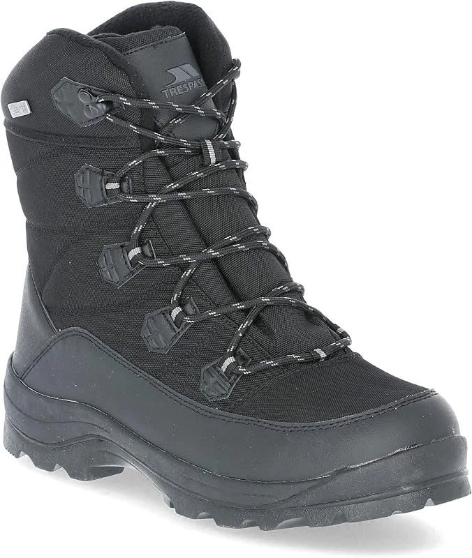 Trespass Zotos Homme bottes À lacets hiver Isolant - noir — Equipement ski