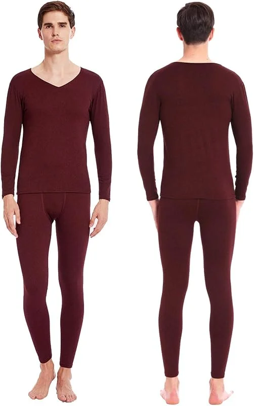 Sous-vêtements thermiques pour homme - Sous-vêtements de ski d'hiver - Sous-vêtements fonctionnels chauds et doux - Respirants - Sous-vêtements thermiques pour homme — Vetements ski